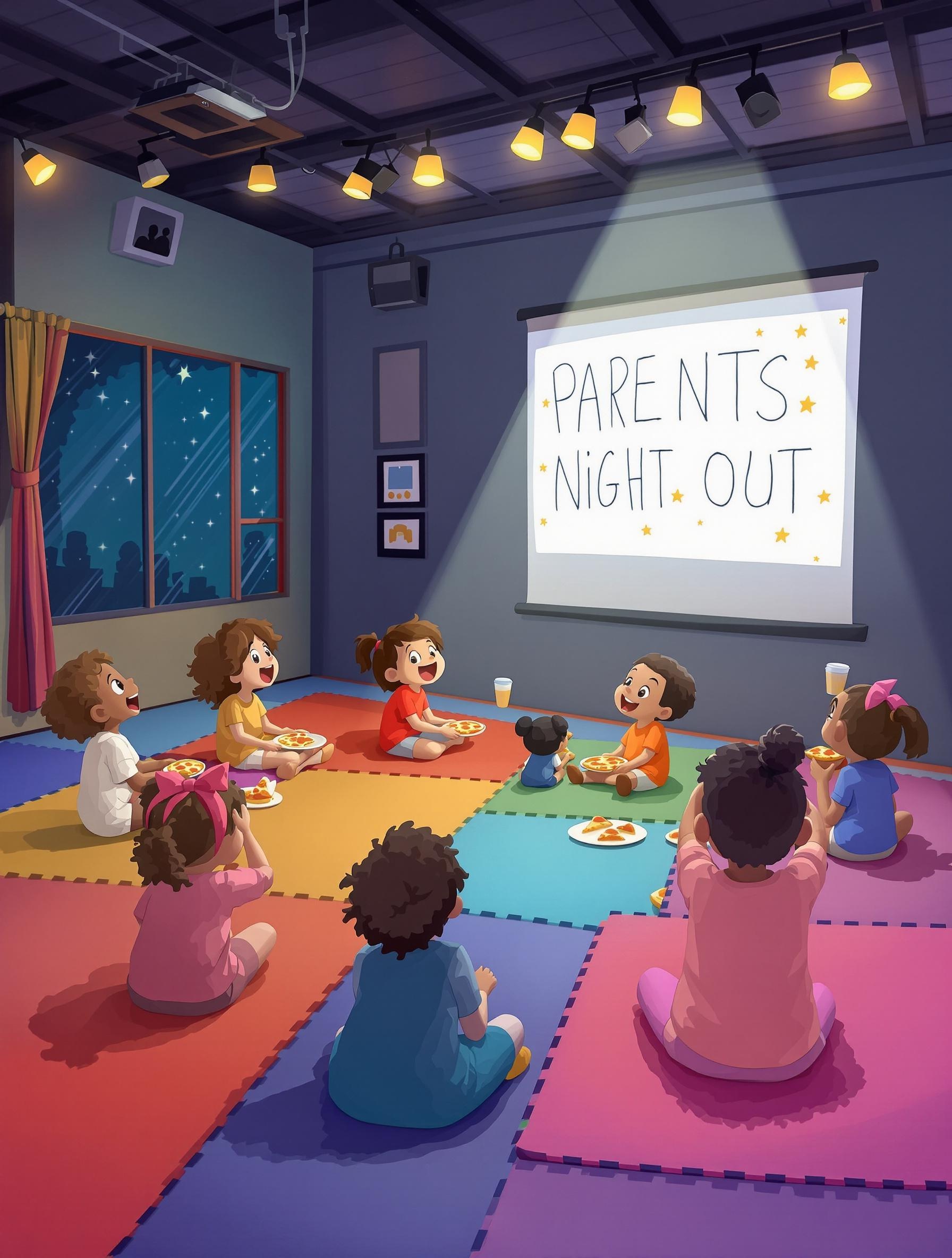 Kids having fun at Parents Night Out